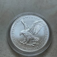 1 oz Сребро Американски Орел - 2024, снимка 4 - Нумизматика и бонистика - 44318799