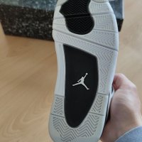 Nike Air Jordan Retro 4 Military Black White Panda Размер 37.5 Номер 23.5см Дамски Обувки Бели, снимка 2 - Кецове - 41425074