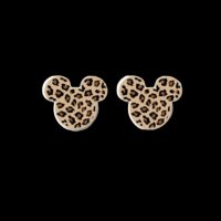 New trend обеци leopard print,Disney,Мики Маус/нови, снимка 1 - Колиета, медальони, синджири - 40418495