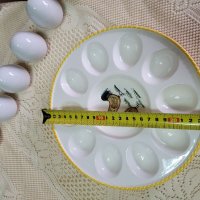 Великденска порцеланова чиния и айца, снимка 6 - Декорация за дома - 40172216