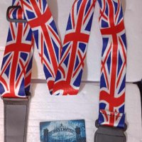 UK Flag колан за китари, снимка 1 - Китари - 41558865