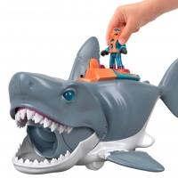 Imaginext: Мега захапка на акула Mattel GKG77 , снимка 7 - Фигурки - 36079779