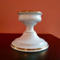 Стилен Порцеланов Свещник Gilde Gold Dekor Porcelain, снимка 1 - Колекции - 39487027