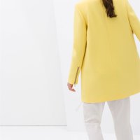 дамско сако палто блейзър блейзер жълто Zara, снимка 3 - Палта, манта - 44336331