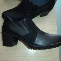 Дамски обувки естествена кожа м. 264 черни , снимка 2 - Дамски ежедневни обувки - 42431212