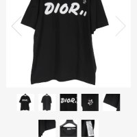 Оригинал DIOR KAWS SS19 тениска, снимка 9 - Тениски - 41353399