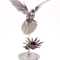 Метална Птица-произведение на изкуството, снимка 1 - Други ценни предмети - 41737220