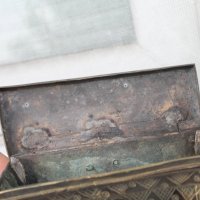 Стара бронзова кутия фишеци, снимка 10 - Антикварни и старинни предмети - 41552161