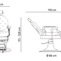 Бръснарски стол Kirk GS/GRS/RS, снимка 9 - Бръснарски столове - 36008866