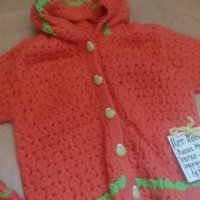 Бебешки плетен цветен костюм , снимка 8 - Комплекти за бебе - 41456234