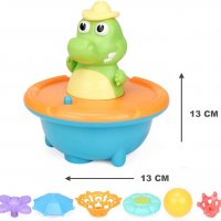 Нова Играчка за къпане на бебе деца Сладък крокодил Спринклер за вана, снимка 2 - Други - 35947742