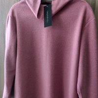 НАМАЛЕНА - Trendyol нова розова блуза с поло яка тип туника , снимка 12 - Блузи с дълъг ръкав и пуловери - 41104352