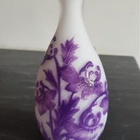 Красива ваза НАНСИ DAUM NANCY сецесион лилава реплика, снимка 3 - Вази - 40890529
