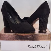 Елегантни дамски обувки на висок ток модел: 3191-1 black, снимка 4 - Дамски обувки на ток - 40132322
