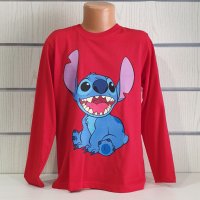 Нова детска блуза с дълъг ръкав и дигитален печат Стич (Stitch), снимка 5 - Детски Блузи и туники - 40571473