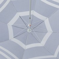 Плажен чадър 2м, Син на бели ивици, снимка 2 - Други - 41360287