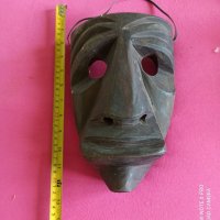 африканска дървена маска , снимка 1 - Статуетки - 41408402