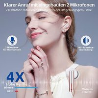 Нови Bluetooth 5.3 слушалки с HD микрофон HiFi стерео звук музика спорт, снимка 3 - Безжични слушалки - 41721881