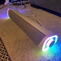 Нова звукова лента цветни RGB светлини компютърен високоговорител, снимка 7 - Bluetooth тонколони - 41259963