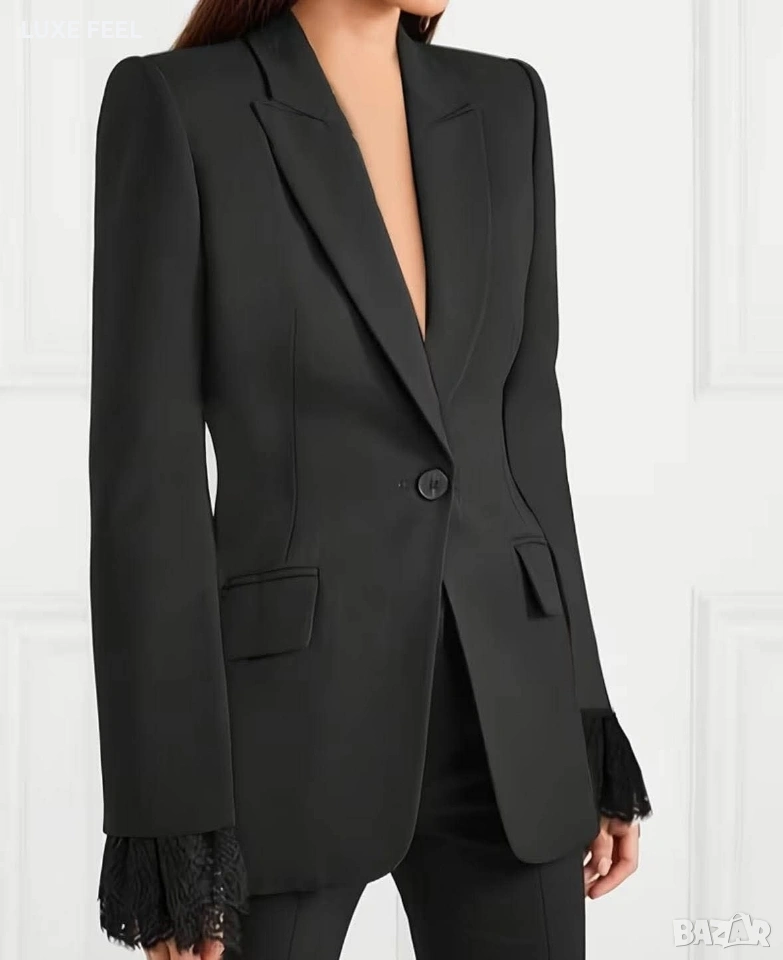 ✨Блейзър с Дантела на Ръкава , снимка 1