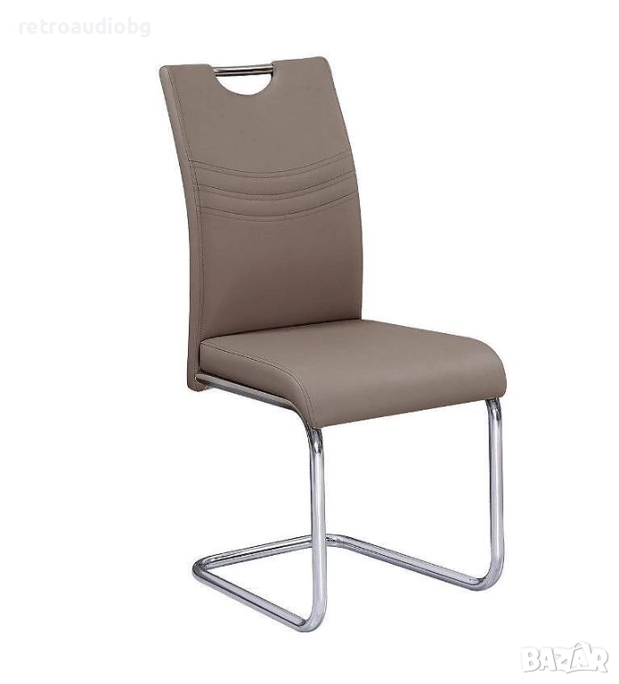 Трапезен стол Крофт цвят капучино, снимка 1