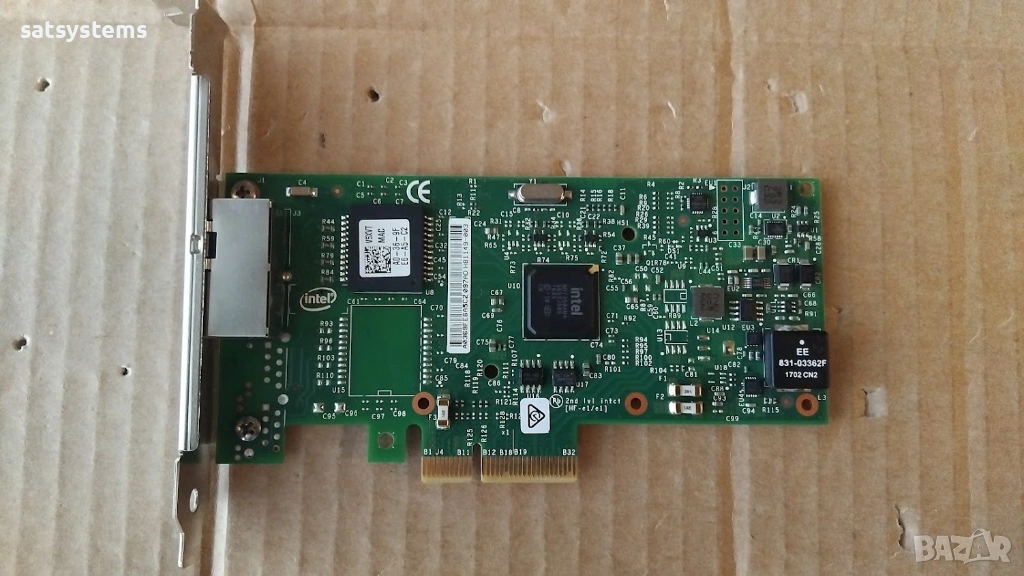 Dell 0V5XVT Intel i350-T2 Gigabit Dual Port PCI-E Server Adapter Card, снимка 1