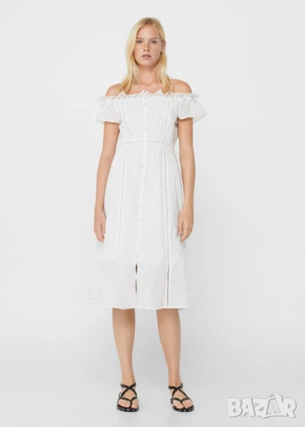 Дамска лятна рокля Mango 100% памук , размер С /S, снимка 1