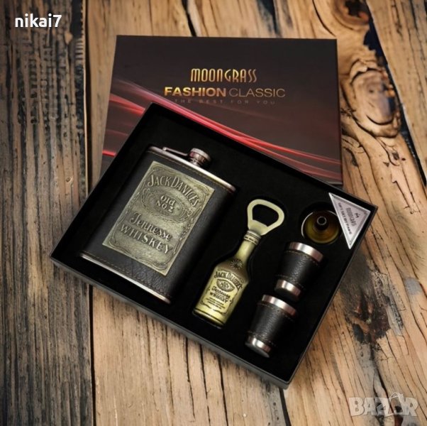 мъжки подаръчен комплект Jack Daniels _павурче+чаши за алкохол, снимка 1