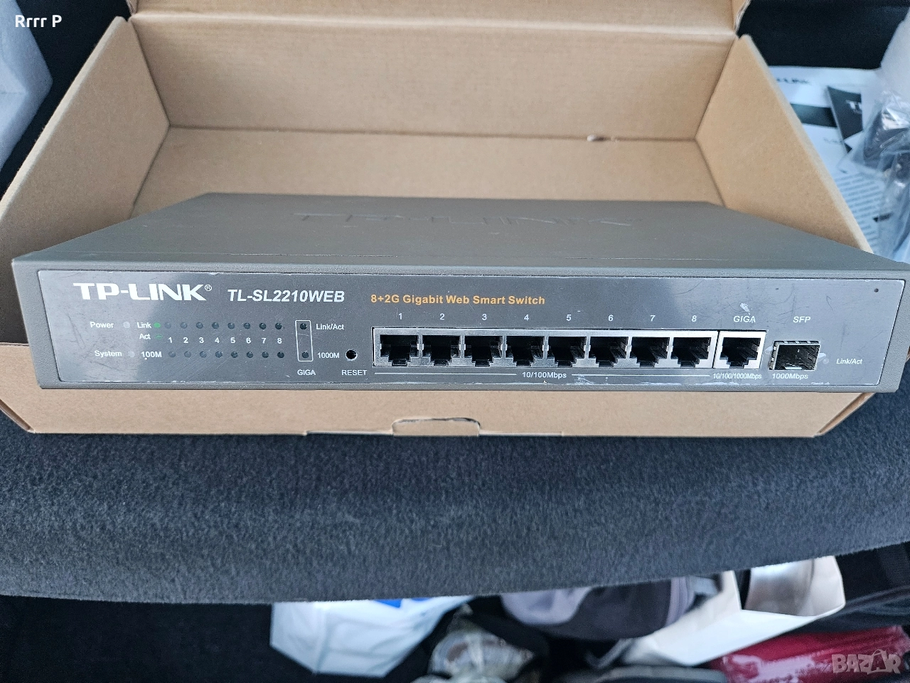 Гигабитов 8 портов суич TP-Link 2210WEB, снимка 1