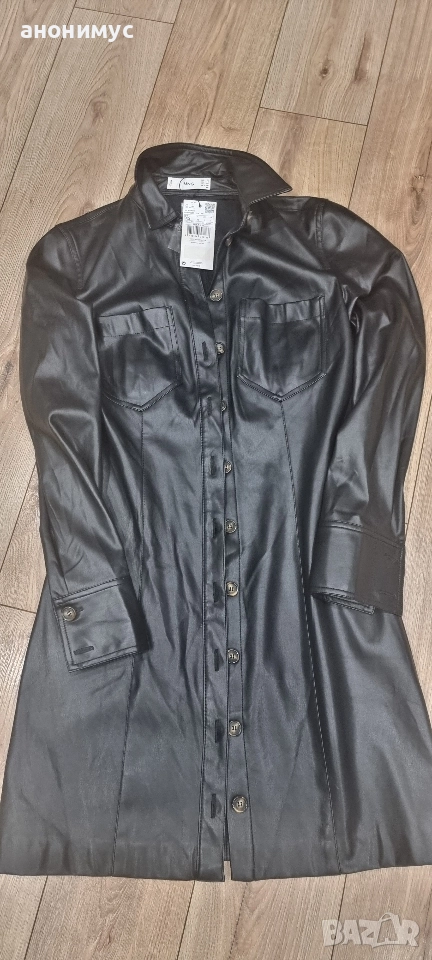 Кожена рокля Mango нова, снимка 1