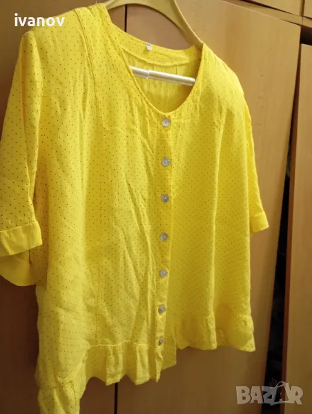 Дамска блуза с къс ръкав ХХХЛ , снимка 1