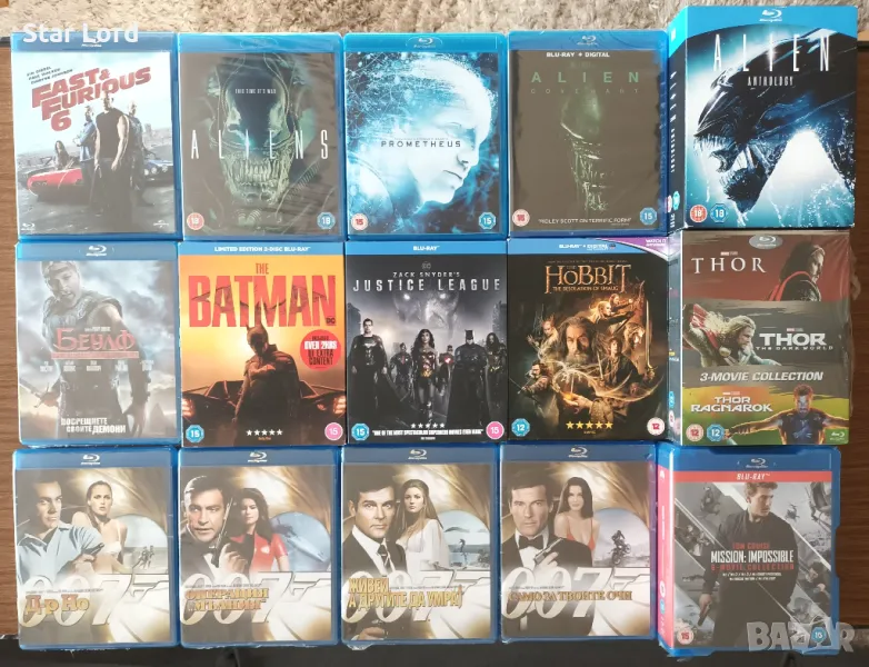 Филми на Blu Ray - Мисията невъзможна, Батман, Джеймс Бонд, Тор, Петък 13, снимка 1
