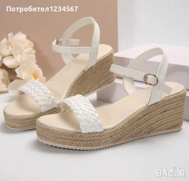 Нови бели сандали 36 н, снимка 1