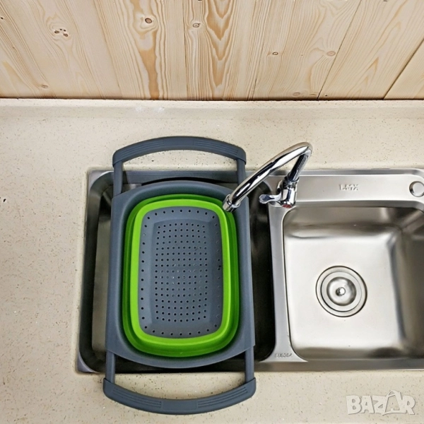 кошница за измиване и изцеждане на плодове и зеленчуци, снимка 1