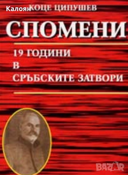 Коце Ципушев – Спомени. 19 години в сръбските затвори (2006) , снимка 1