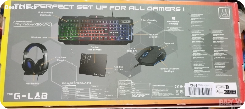 Геймърски комплект The G-Lab Combo Argon E, снимка 1