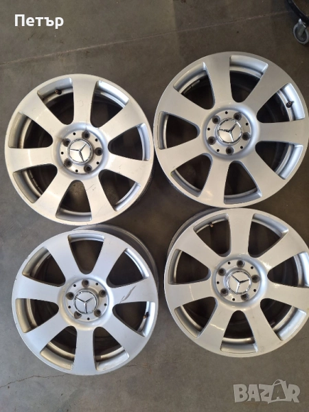 ОРИГИНАЛНИ АЛУМИНИЕВИ ДЖАНТИ МЕРЦЕДЕС /W204/-5x112х66.6-17цола, снимка 1
