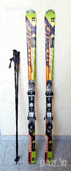 Ски ATOMIC supercross 170 cm., ски обувки Nordica, ски очила Nice face, щеки, каска и ръкавици, снимка 1