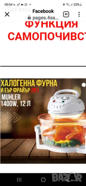 Конвекторна фурна, снимка 1