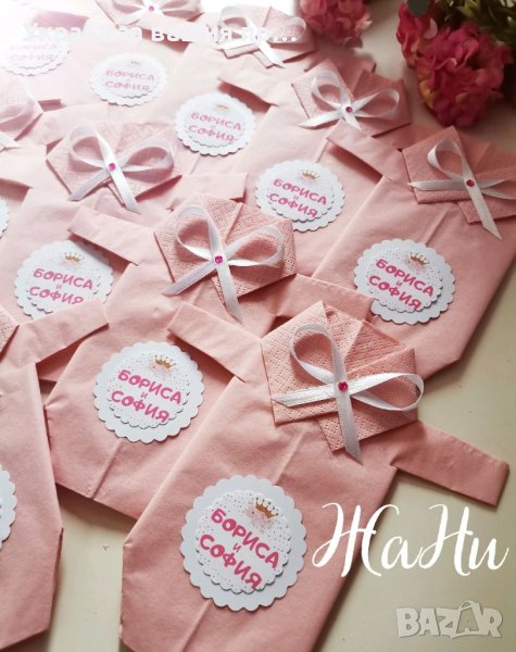 Салфетки боди за бебешка погача , снимка 1