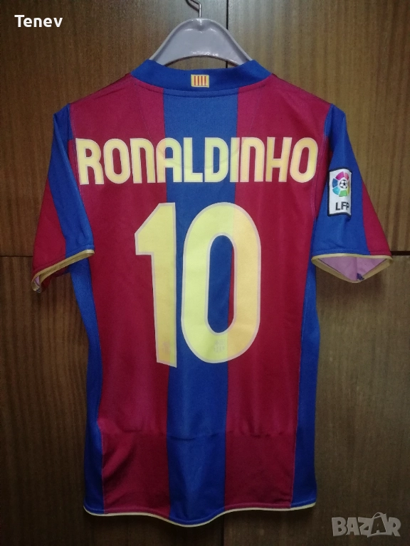 Barcelona Ronaldinho 2007/2008 Nike оригинална тениска фланелка Барселона Роналдиньо юбилейна , снимка 1