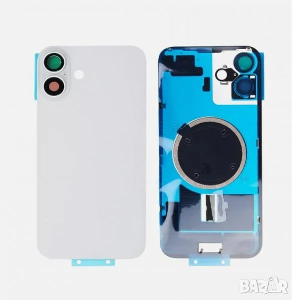 Капак батерия / Задно стъкло Оборудван за iPhone 16 6.1 / Бял / Баркод : 483885, снимка 1