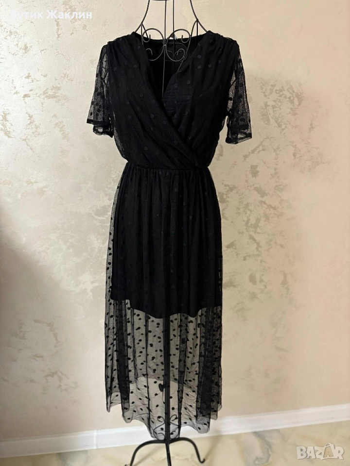 Дамска рокля с тюл, снимка 1