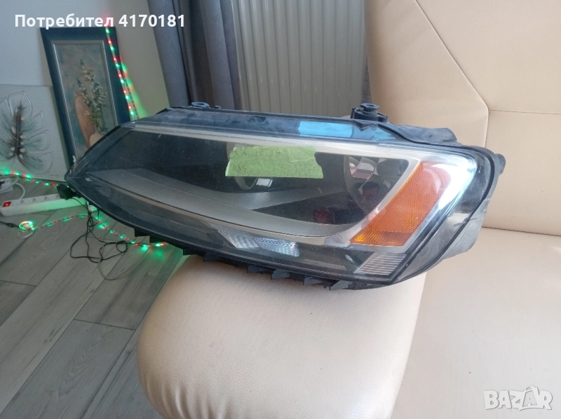 преден ляв фар vw Jetta оранджав мигач запазен , снимка 1