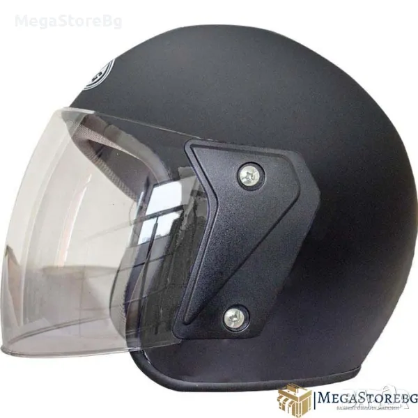 Каска за мотор скутер - 2415 - 1 Черен мат, снимка 1