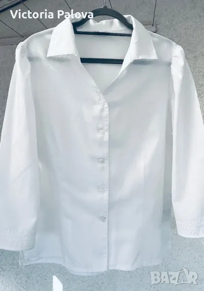 Скъпа бяла риза/блуза H. MOSER Австрия, снимка 1