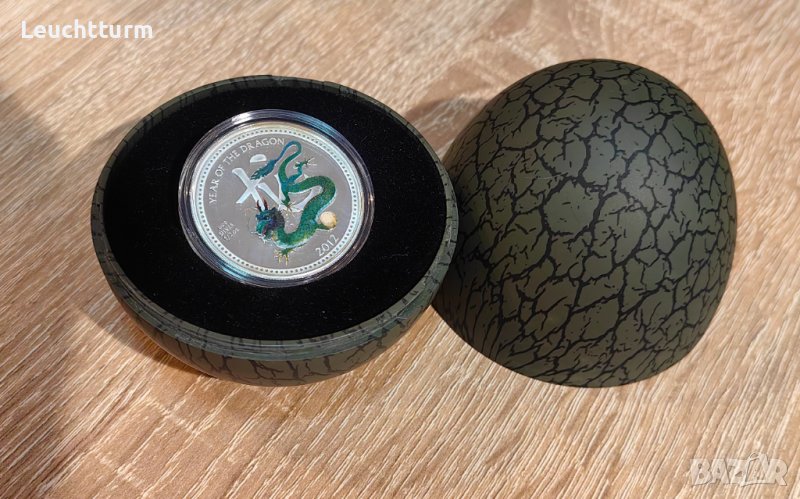 1/2 оз. 2 долара 2012 г . Ниуе - Година на Дракона, снимка 1