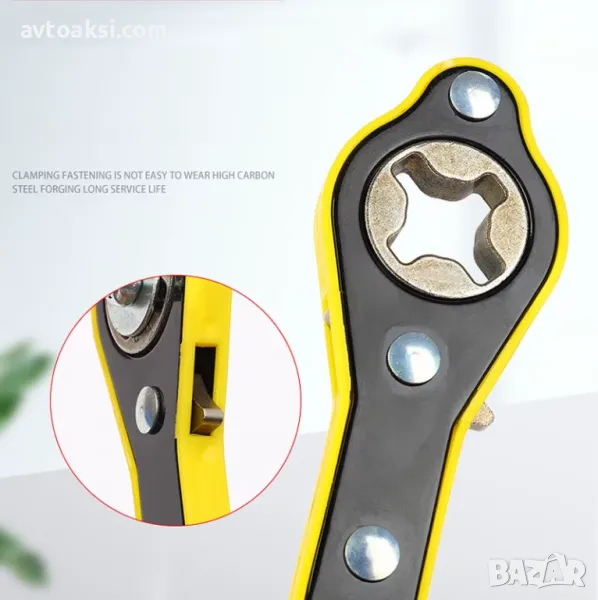 Kлюч/тресчотка ,удължение ръчка за ротация 360° за крик-03204, снимка 1