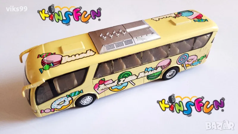 Метален автобус KINSFUN Coach Bus KS 7101, снимка 1