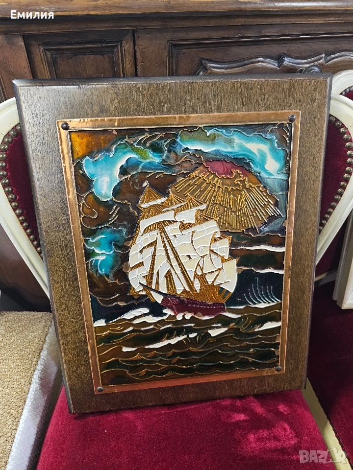 медна картина, снимка 1